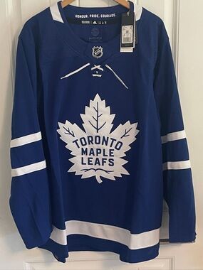 BNWT Authentic Adidas Toronto Maple Leafs Blue Home Jersey Size 56 2XL XXL NEW